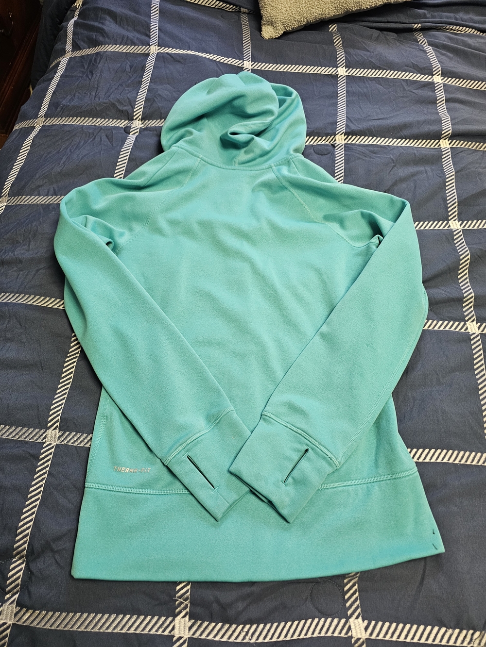 Nike Teal  Blue Full-Zip Hoodie - Picture 5 of 6